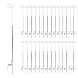 ARIFARO Step-in Fence Post (30) White