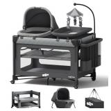 Pamo Babe Pack & Play: 7-in-1 Crib, Portablia