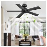 42 in. Ceiling Fan, Black, remote included
