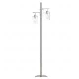 Regan 63 in. Brushed Nickel Floor Lamp