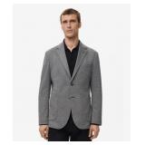Mango Slim-Fit Herringbone Jacket Gray 38