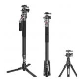 Carbon Fiber Monopod Tripod, 166cm Height