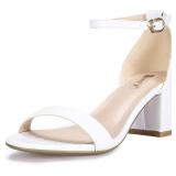 IDIFU Cookie-Lo Heels Sandals Ankle Strap Sz 7.5