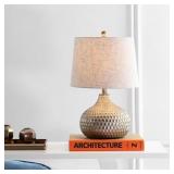 Bates 22 in. Antique Brown Honeycomb LED Lamp