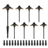 VEVOR 8PCS Low Volt Black LED Path Lights 3W