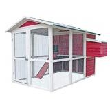 Vintage Chicken Coop Red, 50x76x50-in