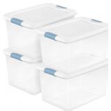 Sterilite Latching Box, 64 Qt, 4-Pack