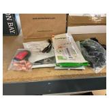 Generic smartwatch, grooming scissors, mics USB