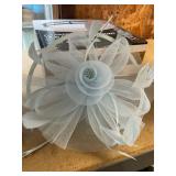 Haojing Feather Fascinator Hat for Women Bride