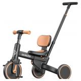 SEREED 5-in-1 Push Tricycle for Toddlers 1-4