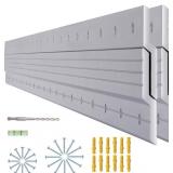 French Cleat Hanger Kit, 500Lb, Aluminum