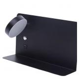 12.59 in. 1-Light Black LED Wall Sconce