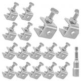 304 Stainless C-Clamps, 20mm mini, 16-pack