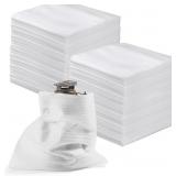 100 Pack Foam Pouches 8x8in, Cushion Foam Wrap
