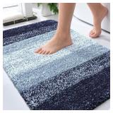 OLANLY Small Bath Rugs 24x16 Microfiber Rug