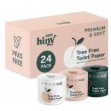 ecoHiny Premium Bamboo Toilet Paper, 12 Rolls