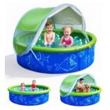 Foldable Kiddie Pool with Canopy