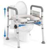 HOMLAND Toilet Seat Riser, Adjustable 400lb