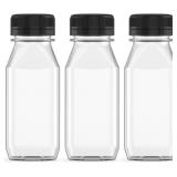 Hulless 3 Pcs 8 Oz Plastic Juice Bottles