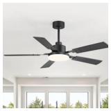 Ceiling Fan With Light 52" 5 Blades