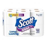 Scott Toilet Paper 12 Rolls 12000 sheet