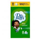 Puffs Plus Lotion Facial Tissue - 8pk/124ct