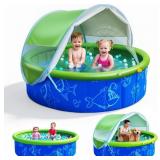 2026 Foldable Kiddie Pool with Canopy & Balls