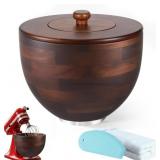 Wood Mixing Bowl for K45/KSM150, 4.5-5 Qt