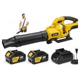 Leaf Blower Cordless 765CFM 280MPH 2x5.2Ah
