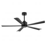 Melony 52in 6-Speed Indoor Black Ceiling Fan