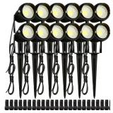12pc Landscape Lighting 6W 450lm LED Spotlight