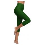 XXL Yoga Capri Leggings High Waisted Green