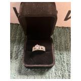 Ladies Size 7 Clear Stone Promise Ring