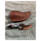 Damascus Knife With Sheath