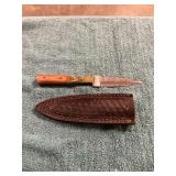 Damascus Knife With Sheath