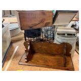 Vintage Wash Bucket, Crates, Shelf
