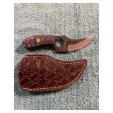 Damascus Knife with Sheath