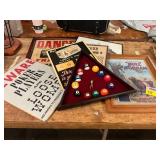 Billards Clock, Advertising Signs, Wall Art