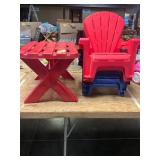 Kids Plastic Table + Chairs