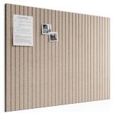 Bumusty 48"x36" Felt Bulletin Board, Taupe