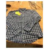 Size M Lands End Plaid Button Down