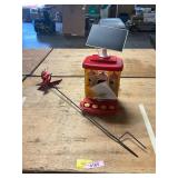 Solar Hummingbird Feeder, Bird Spinner