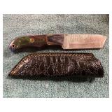 Damascus Knife With Sheath