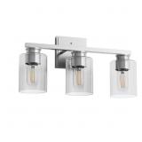 18 in. 3-Light Vanity Light, Brushed Nickel