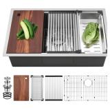 27x19 Undermount Sink, 18G Stainless Steel