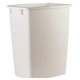 2 ea Rubbermaid 9 gal White Plastic Trash Can