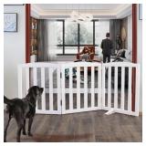 ZJSF Foldable Indoor Dog Gate, 24", 3 Panels