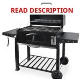 complete? Grill Boss 32" Charcoal Grill w/ Shelve