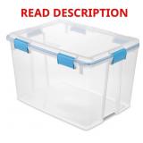 4ct Sterilite 80 qt Blue/Clear Latch Box