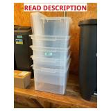 5ct Storage boxes, legal, pet food,